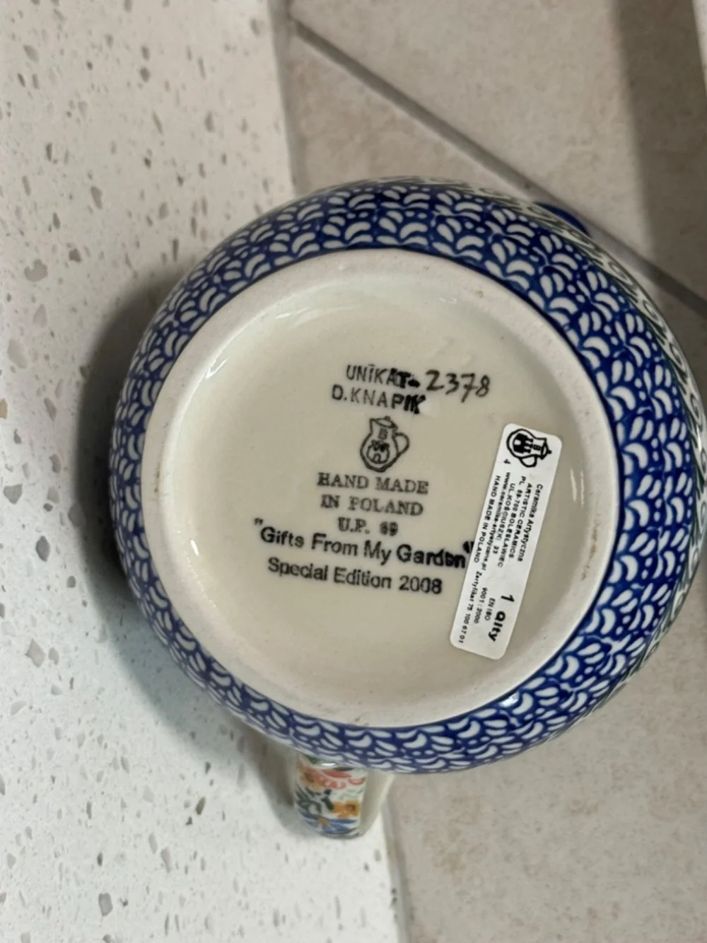 Unikat Polish Pottery Special Edition Pitcher
